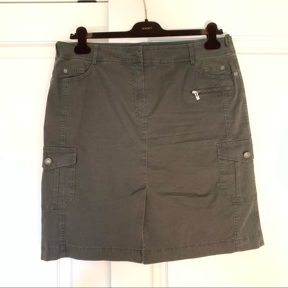 APANAGE GREEN CARGO SKIRT